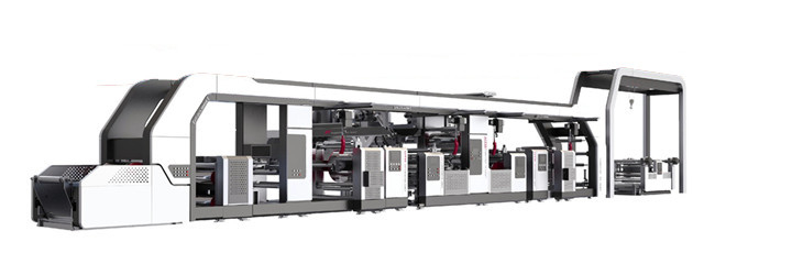 Full Automatic Plastic Extrusion Laminating Machine Bopp Double Sided Color Printing