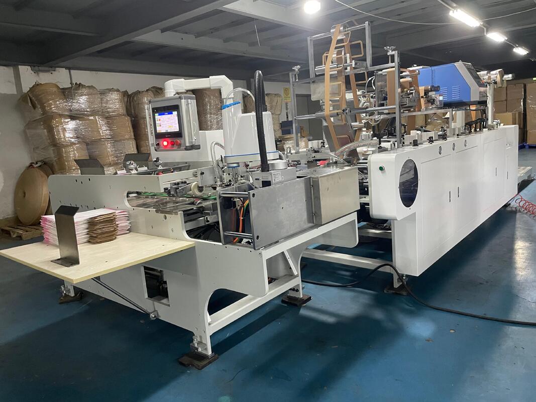 High Speed Efficient Paper Handle Pasting Machine For Paper Bags