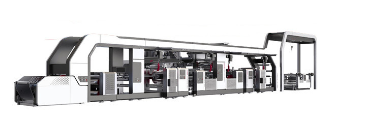 Full Automatic Plastic Extrusion Laminating Machine Bopp Double Sided Color Printing